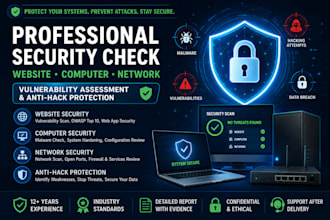 do check security of your network, website and computer