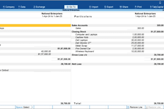bookkeeping services through zoho books or tally software or quick books