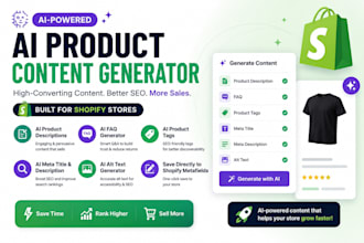 build an ai shopify content generator using openai or gemini
