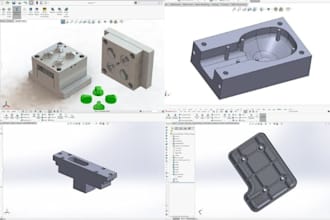 do 3d cad injection mold design with moldflow for prototyping and manufacturing