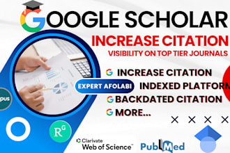 increase google scholar citation, scopus, researchgate h index research article