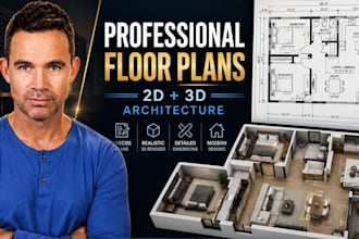 create 2d floor plans and realistic 3d floor plan renders