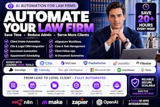 automate your law firm with ai, clio, n8n, make and zapier
