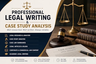 provide professional legal writing legal research and case study analysis
