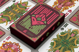 design custom playing cards, poker cards, card deck and game card artwork