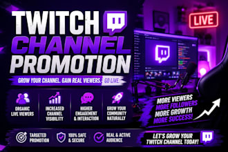 do twitch channel promotion to boost twitch live viewers