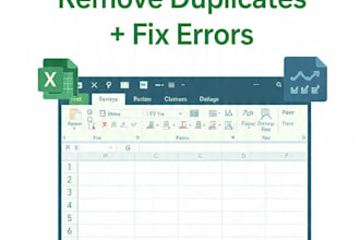 clean excel data remove duplicate and blank rows
