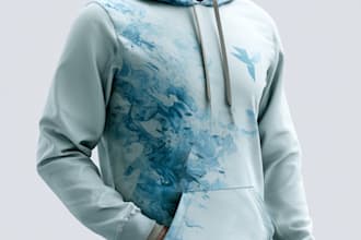 design a graphic and typography hoodies