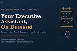 be your virtual executive assistant for calendar, email and travel manage