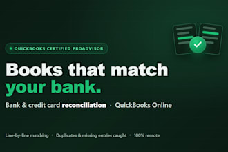 reconcile your bank and credit card statements in quickbooks online