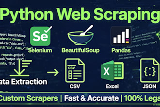 build a custom python web scraper for any website