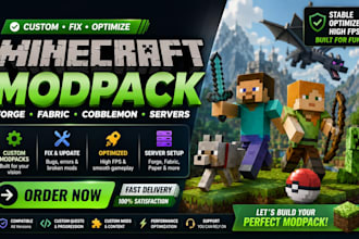 create fix optimize minecraft modpack forge fabric cobblemon server and quests
