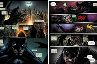 draw top tier comic book pages and graphic novel art