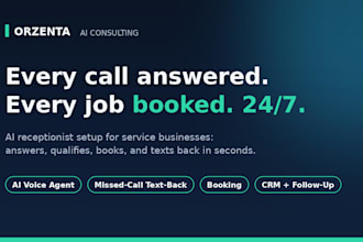 build an ai receptionist that answers calls and books jobs 24 7
