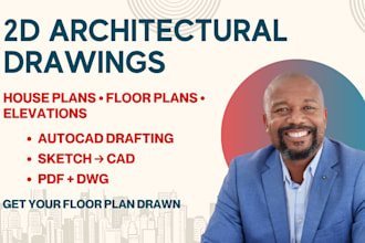 draw floor plans and as built drawings in autocad for city permit