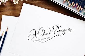 design luxury signature and handwritten business logo