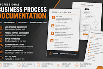 create sops, process maps and business process documentation