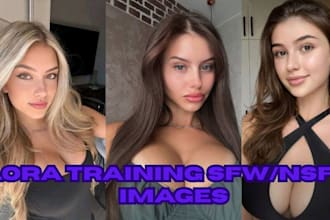 influencer ai model workflow sfw nsfw model lora training dataset for ai model