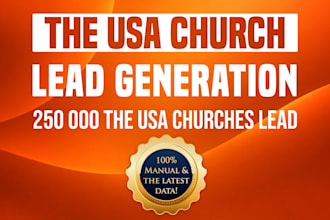provide 250 000 the USA church lead generation