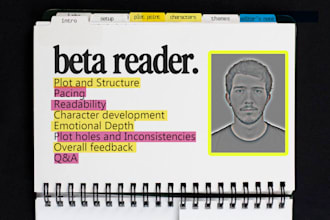 beta read, critique, and provide feedback on your work