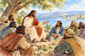illustrate christian children books and bible story illustrations