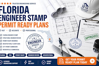 florida stamp, engineer stamp, usa stamp, floor stamp,permit ready architectural