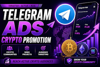run targeted telegram ads for crypto promotion telegram crypto channel crypto ad