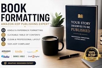 do KDP publishing, book formatting, ebook conversion and paperback for your book
