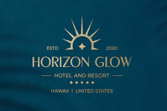 create luxury resort, hotel and modern travel agency logo design