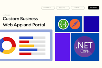 develop a custom business web application and portal