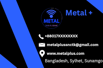 creaate modern business card