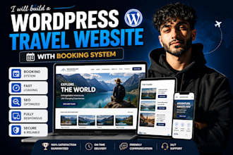build a wordpress tour operator and travel agency website with booking system