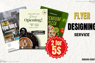 design stunning flyers for your needs