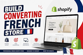 design french shopify store redesign french store for dropshipping store website