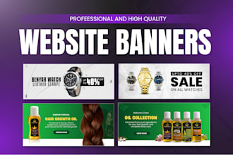 design shopify homepage banners, sliders, and web assets