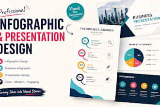 design professional infographic, business infographic and presentation design