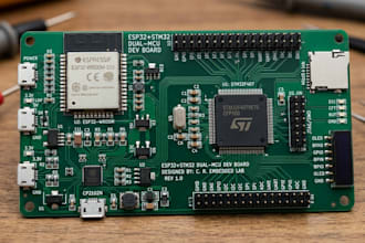 design esp32, stm32 custom pcb and embedded electronics