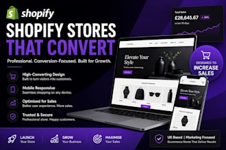 build a professional shopify store that converts