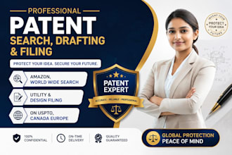 patent search patent draft patent filing, us, australia, eu, uk
