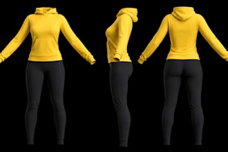 create realistic 3d clothing models and animation