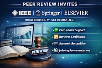 get ieee springer elsevier, peer review invites