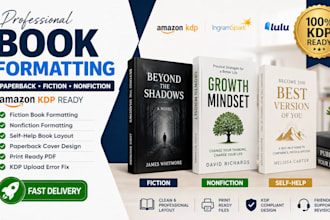 format nonfiction, fiction nonfiction cover design self help paperback kdp cover
