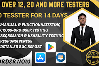 do google play console closed testing 12 to 20 testers or mobile app testers