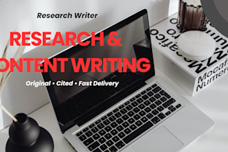 write research, summaries and content on any topic