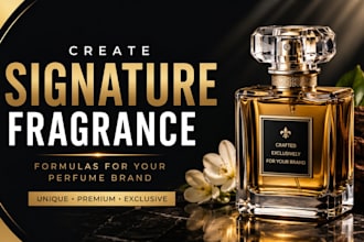 create signature fragrance formulas for your perfume brand