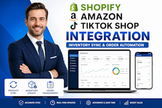 shopify amazon tiktok shop integration inventory sync order automation