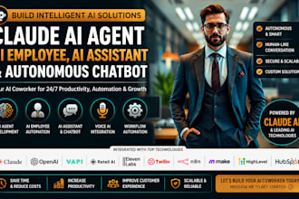 build claude ai coworker agent, ai autonomous employee assistant avatar chatbot