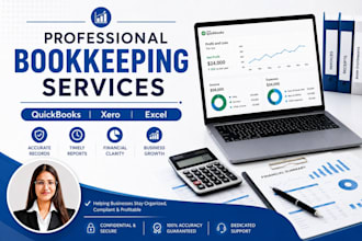 do bookkeeping, quickbooks cleanup, xero