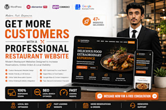 build a restaurant, cafe, and food business website