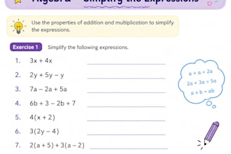 create a maths quiz covering basic algebra, geometry and arithematic